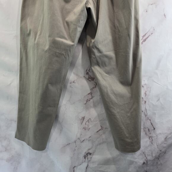 Eileen Fisher Pants Womens Large Tan Khaki Stretch Pull On High Rise Organic - Picture 8 of 11